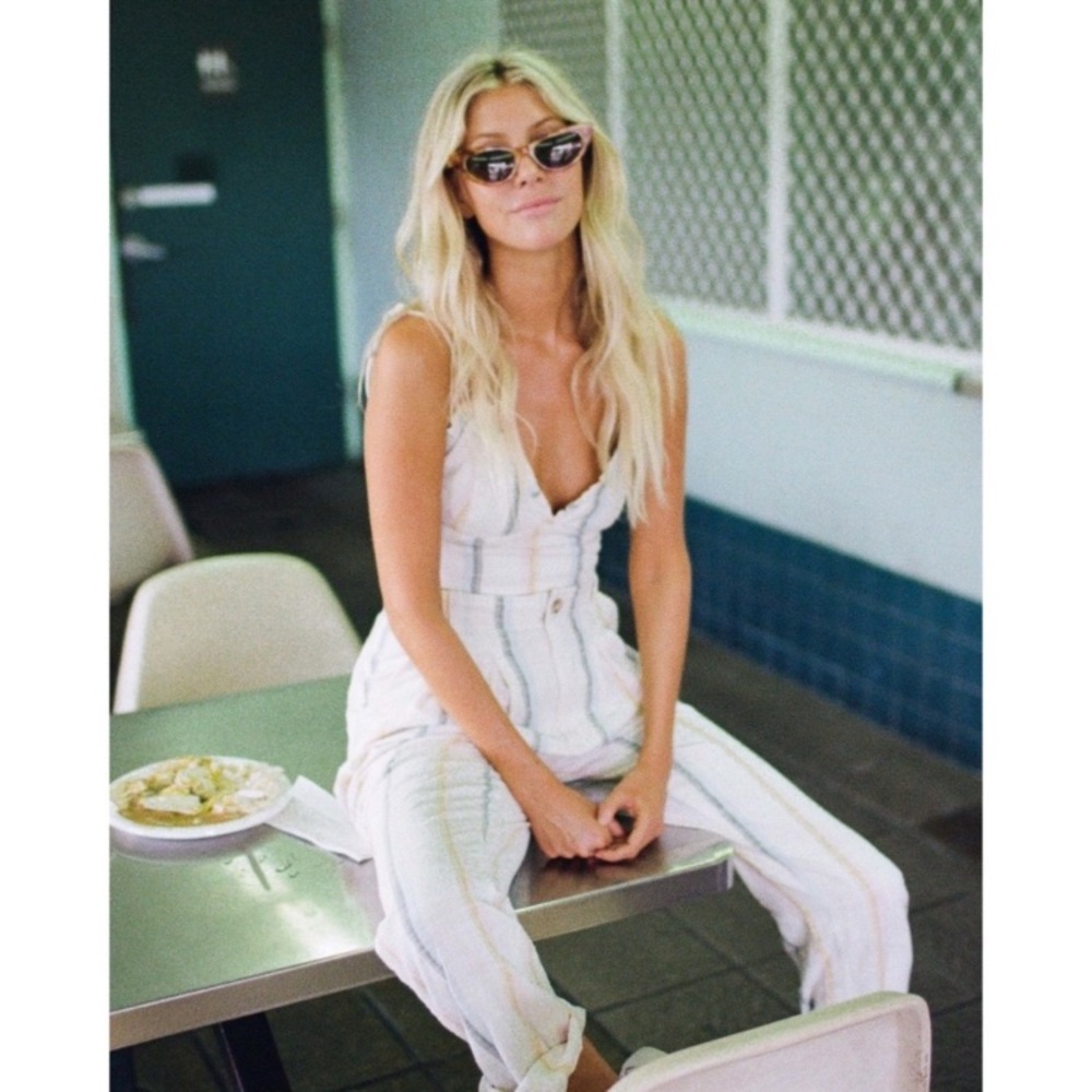 Billabong x Salty Blonde New Moves Striped High Waist Pants